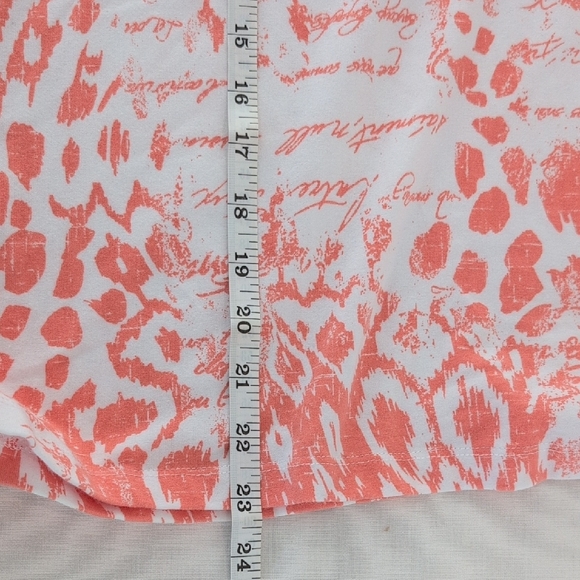 Ruby Rd. Orange 3/4 Sleeve Tee - Picture 5 of 7